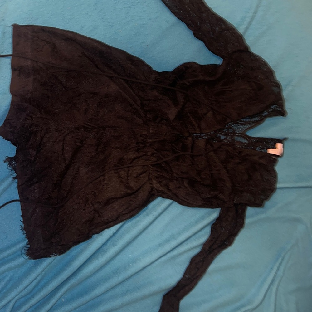 Black , lace Romper
